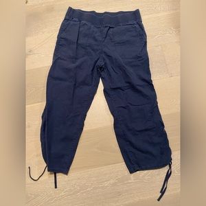 Linen comfy loose navy pants